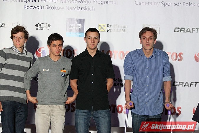 050 Skoki narciarskie - Junior A - Konrad Janota, Stanisaw Biela, Wojciech Fferko, Rafa Polinkiewicz